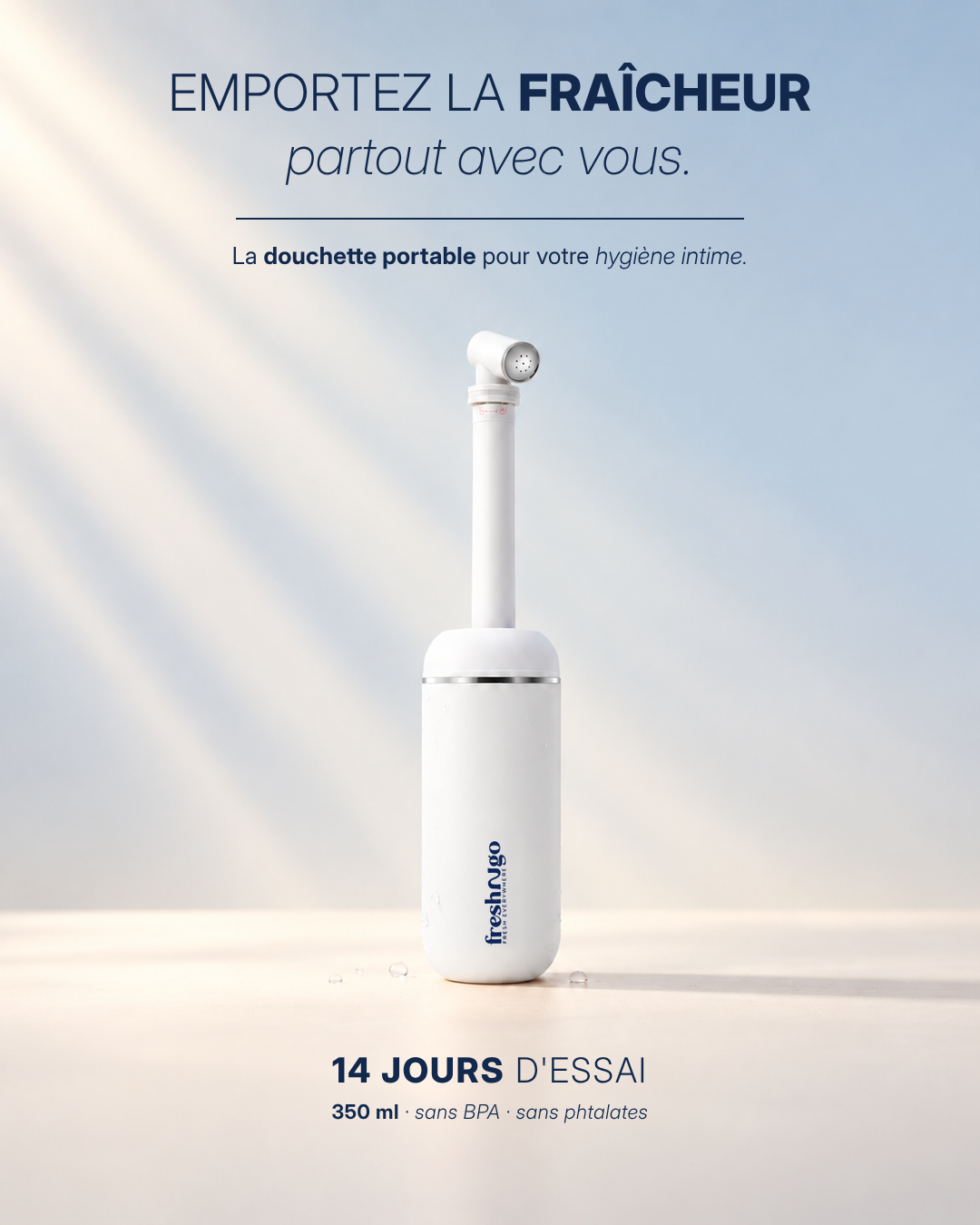 Douchette Portable Freshngo - Blanc