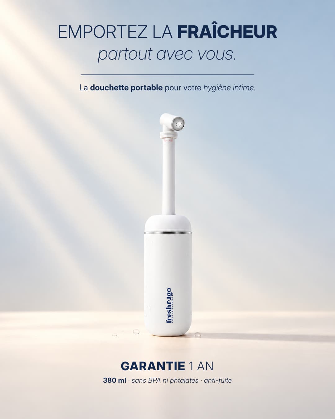 Douchette Portable Freshngo - Blanc