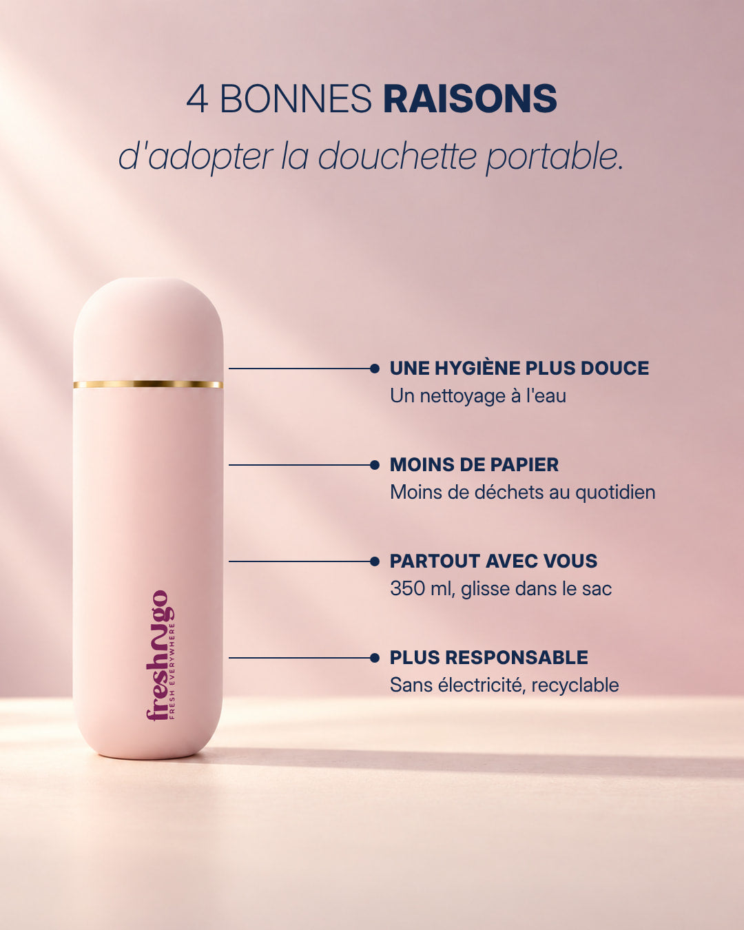 Freshngo Portable Bidet - Nude 