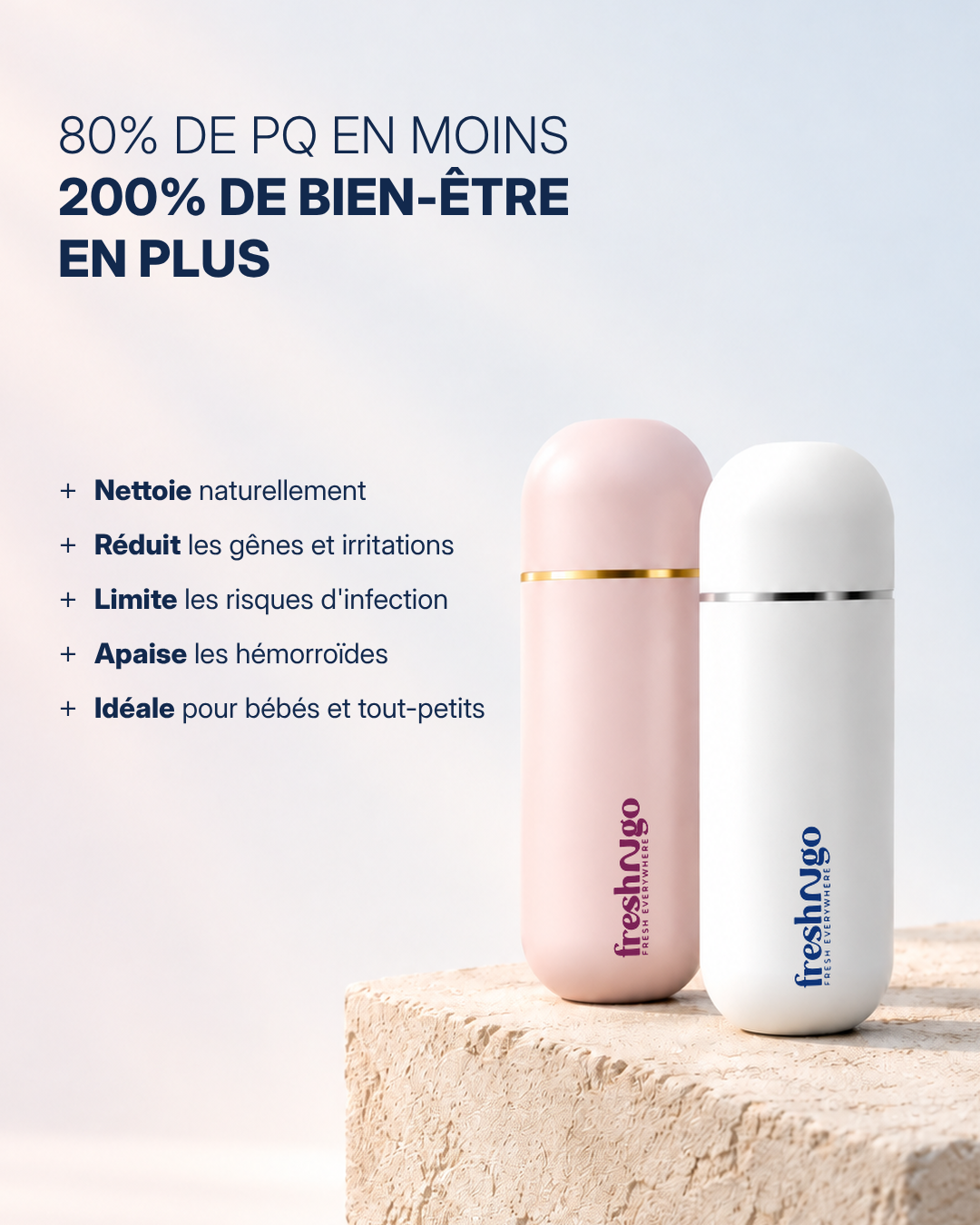 Douchette Portable Freshngo - Blanc